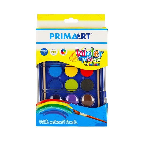 Prima Art akvareller med pensler (18 farver) Multicolor