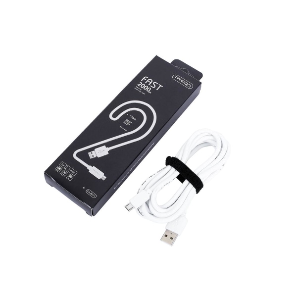 Treqa USB-C-kabel 2m (hvid) White
