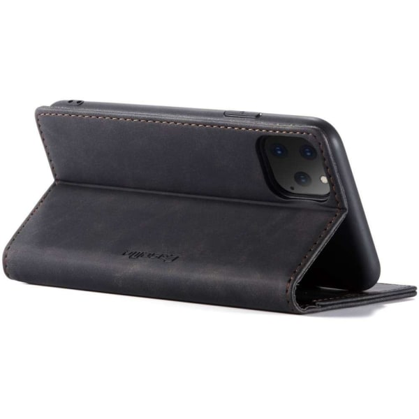 CaseMe iPhone 12 Pro Max (6.7) Wallet Retro (MUSTA) Black