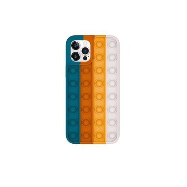 iPhone 11 (6.1) Skal Med Pop It (Grön/Orange) multifärg