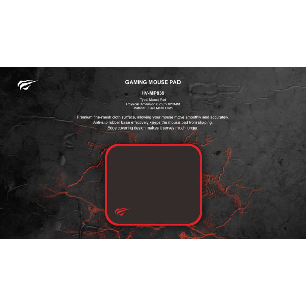 Kangas Havit MP839 pelihiirimatto (musta) Black f456 | Black | 100 | Fyndiq