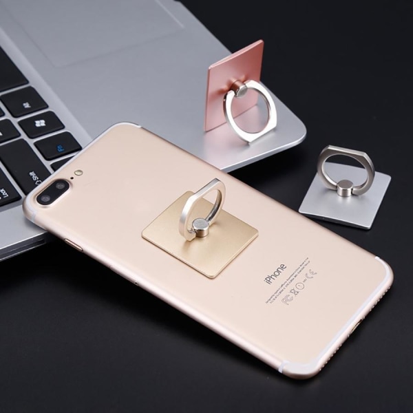 Mobilhållare/Fingerhållare - Universal ring för mobilen (Silver) Silver