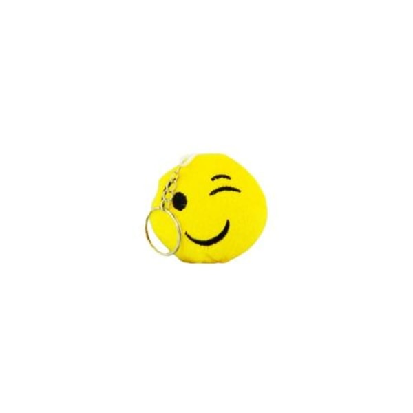 Nyckelring / Nyckelknippa Med Emoji (#2) Gul one size