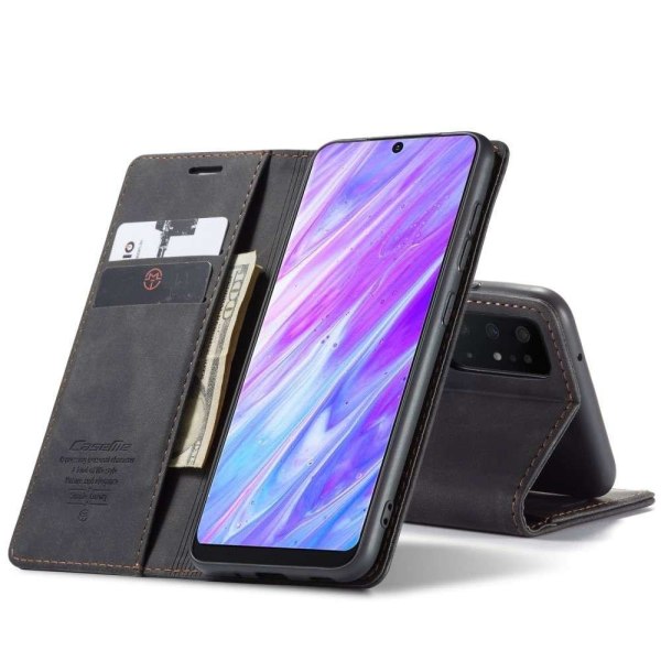 CaseMe Samsung Galaxy S20 Plus Wallet Retro (MUSTA) Black