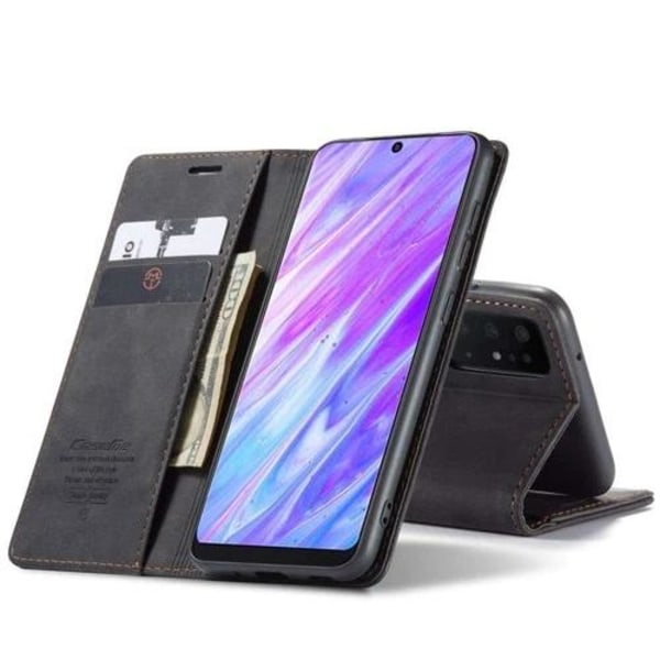 CaseMe Samsung Galaxy S20 Wallet Retro (MUSTA) Black