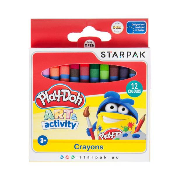 Starpak Play-Doh - farveblyanter i forskellige farver (12-pak) Multicolor