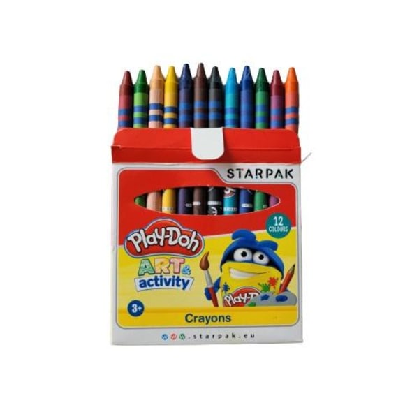 Starpak Play-Doh - Kritor i Olika Färger (12-Pack) Multicolor