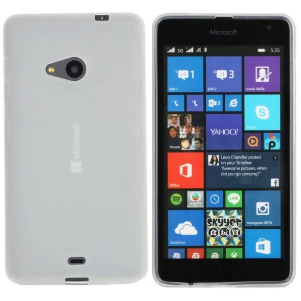 Colorfone Microsoft Lumia 535-cover (gennemsigtig) Transparent