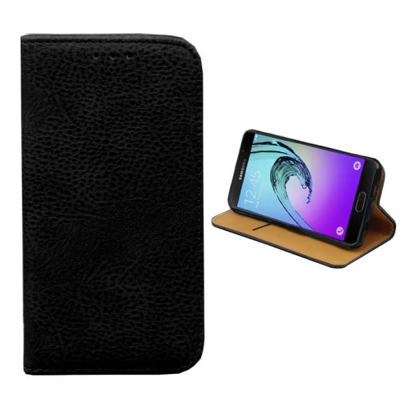 Case Samsung Galaxy A9 2016 lompakkokotelo (MUSTA) Black