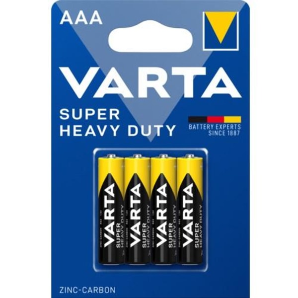 Varta Super Heavy Duty AAA -paristo (4 kpl) Multicolor
