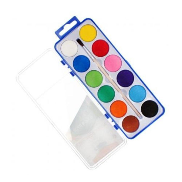 Starpak Vattenfärger Med Pensel (12 Färger) Multicolor