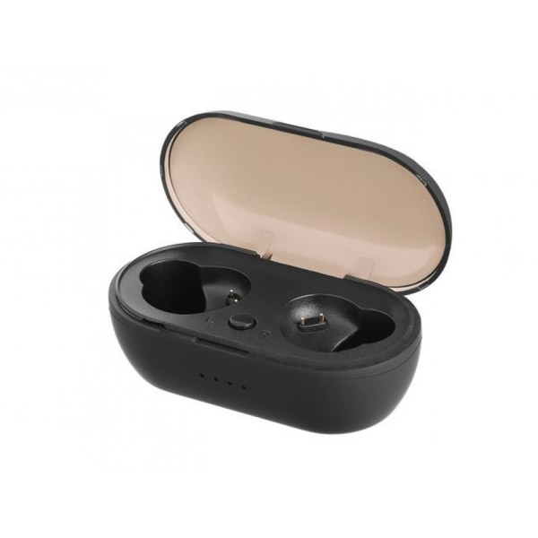 Bluetooth 5.0 øretelefoner/øretelefoner/headset (sort) Black