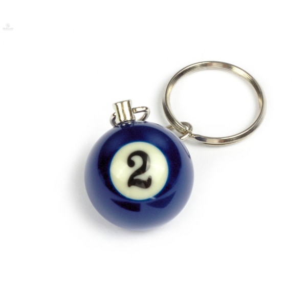 Nyckelring / Nyckelknippa Biljardboll (NR #2) Blå one size