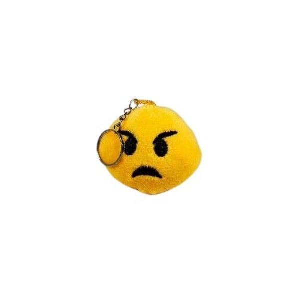 Nyckelring / Nyckelknippa Med Emoji (#8) Gul one size