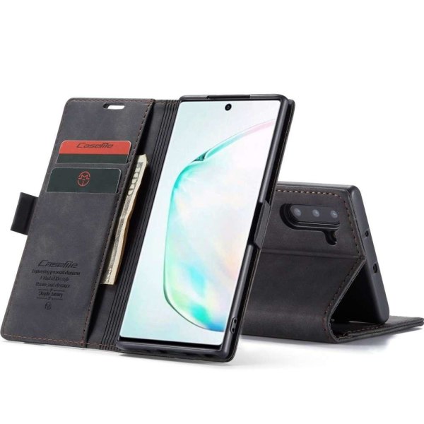 CaseMe Samsung Galaxy Note 10 Wallet Retro (MUSTA) Black