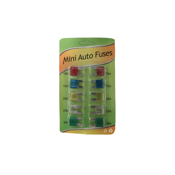 Flatsäkringar Mini 10-Pack multifärg