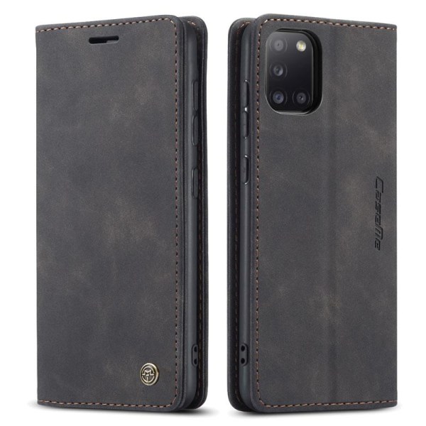 CaseMe Samsung Galaxy A31 Wallet Retro (MUSTA) Black