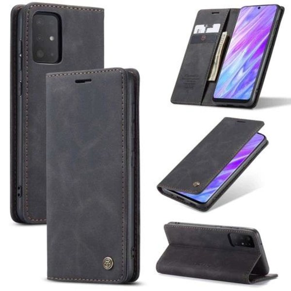 CaseMe Samsung Galaxy S20 Wallet Retro (MUSTA) Black