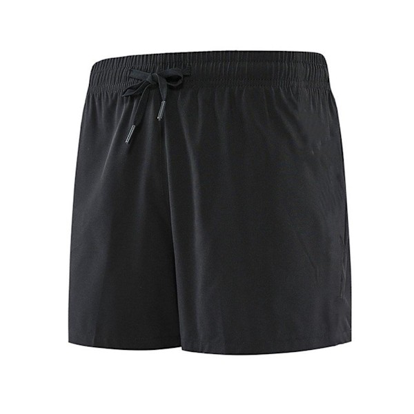 Herrshorts i bomull, sommarstrandbyxor, regular fit, casual halvpa blackL XXXL