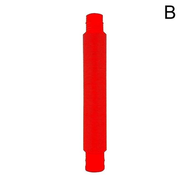 12 mm DIY Pop Tube Teleskopbälg Sensory Fidget Toy Barn red 12mm