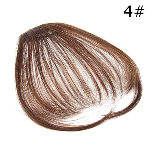 Blackpink Lisa Hot Wig Mini Bangs Air Bangs Fake Bangs Ladies In dark brown one-size