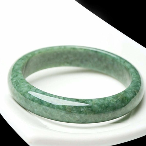 Naturligt Jade Armband, Healing Energy Hand Cutting Green Jade St greenE null