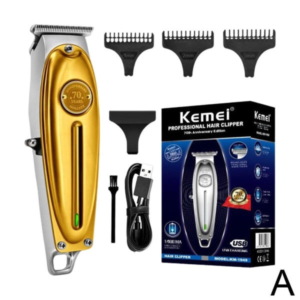 KM-1949 Pro Electric Barber Professionell hårtrimmer för män Be KM-1949A gold