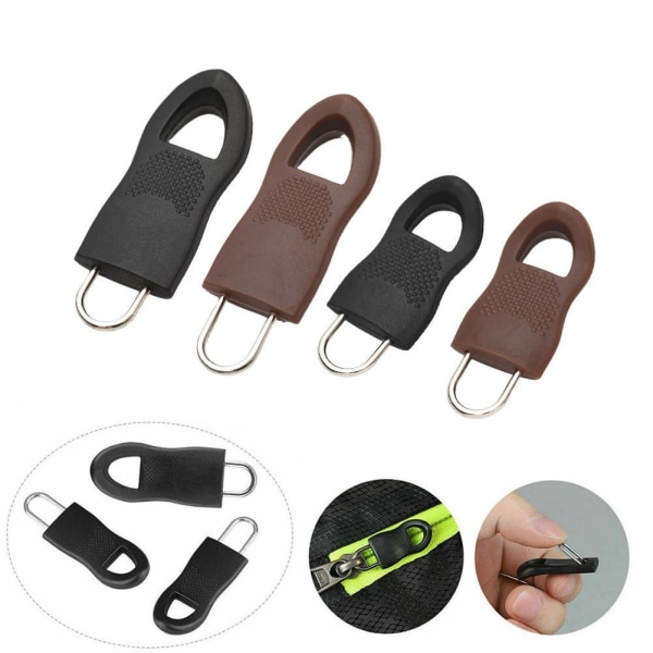 Zip Head Tool Universal Repair Replacement Kit Tools aa Dragkedja black 2.5*1.5