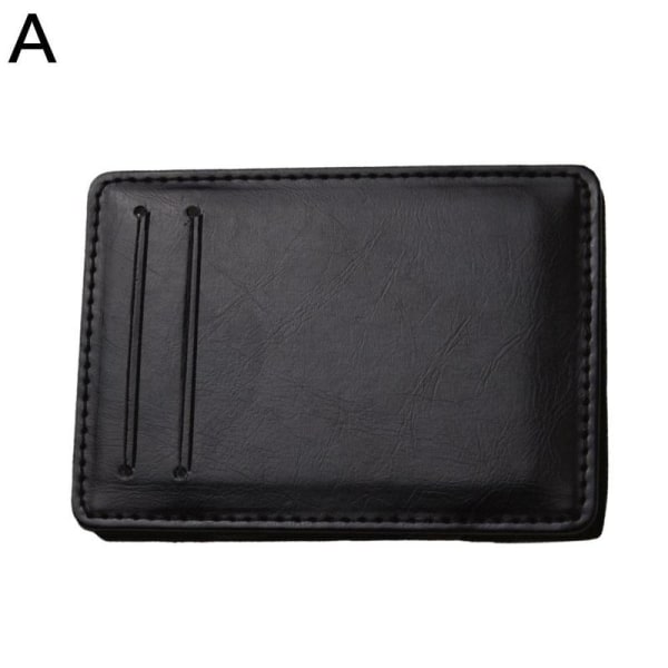 【Färdigt lager】 Korea Magic Wallet Small Solid ID-korthållare Bank black Upright