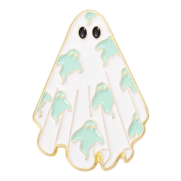 1st Brosch Emalj Halloween Skräckslagsnålar Ryggsäck Badge UK blue One-size