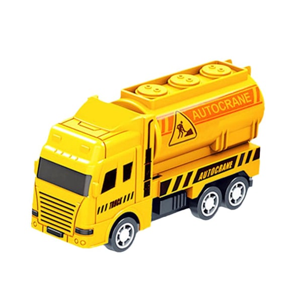 Bil Metall Diecast Present Leksaksfordon Pull Back Barn yellow A one-size