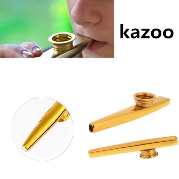 Metallmunspel Kazoo Munflöjt Musikinstrument Barnfest G purple One-size