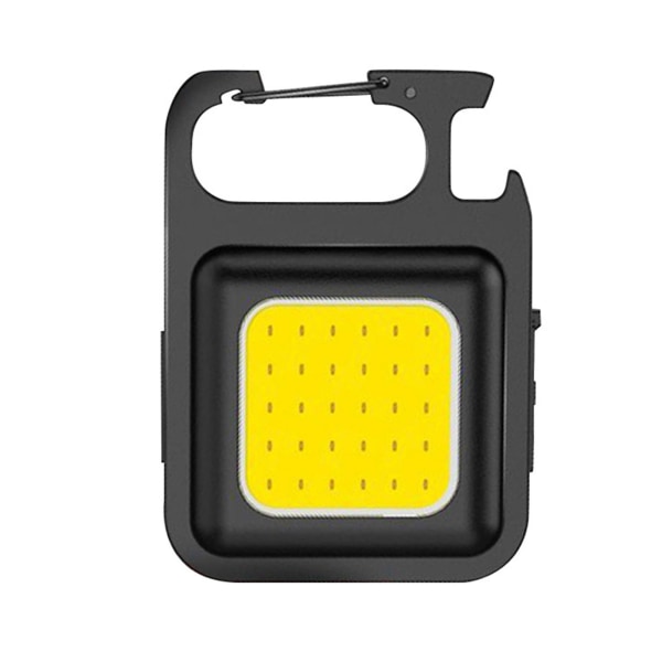 CZQIKEDA Mini LED Ficklampa Nyckelring, COB ficklampa, LED Campi blackA One-size