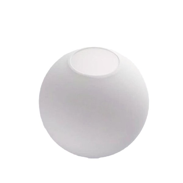 Matt Vit Globe Glas Lampskärm Byte Runt Cover 12cm One-size