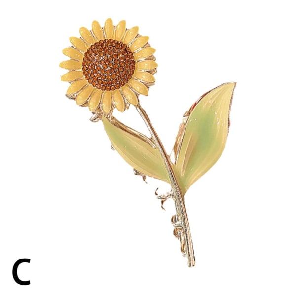 Tulip Hair Claw Clip Stor metall solros hårklämma Lily Flowe sunflowers one size