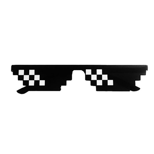 1 st Mosaic 8-bit Pixel Deal With It Solglasögon Unisex Life Thug big frame one size