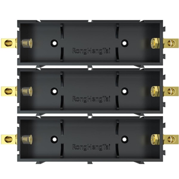 Litiumjonbatterihållare m/ case för cylindrisk 21700.18 black for 21700