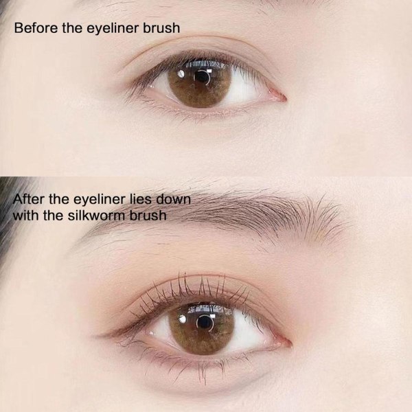 Ögonbryn Eyeliner Brush Liten vinklad liten vinklad ögonbrynsliner B blackA A101
