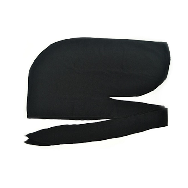 Huvudbandana för män, Durag Bandanna Sports Durag Scarf Head Rap Tie black one-size