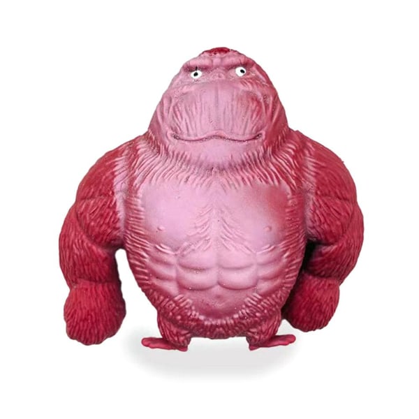 Gorilla Squishy Leksaker Långsamt Stigande TPR Silikonleksaker Stressboll F red onesize