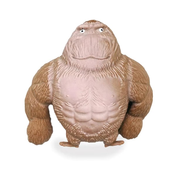 Gorilla Squishy Leksaker Långsamt Stigande TPR Silikonleksaker Stressboll F blue onesize