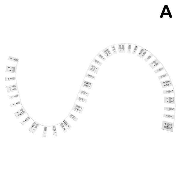 Avtagbara pianoklaviaturetiketter Silikonpianoklistermärken 88 black 1pcs