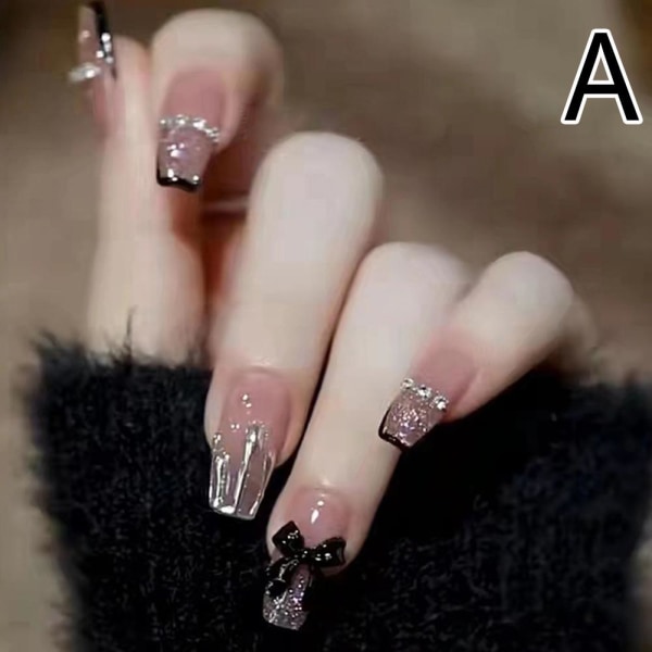 24st konstgjorda naglar lösnaglar set Nail Ornaments Art Design D272 one-size