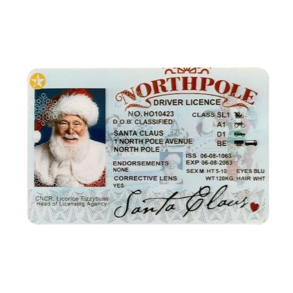 Tomtens släde tappade körkort, Kreativt jultomtekort Fl A One-size 5pcs