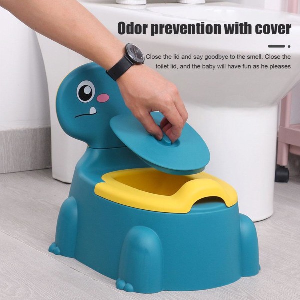 Potträningstoalett Dinosaur Halkfri toddler Potty Portable R green one