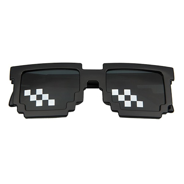 1 st Mosaic 8-bit Pixel Deal With It Solglasögon Unisex Life Thug big frame one size