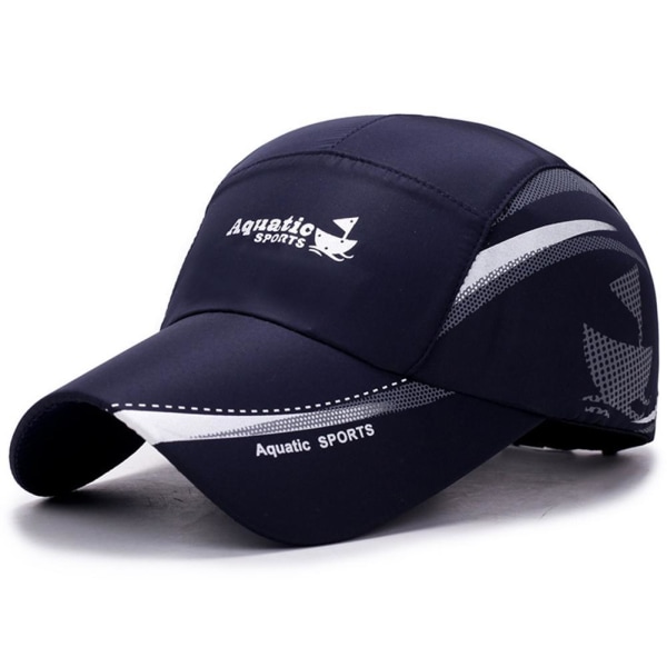 Snabbtorkande vattentät män Sport Duck Tongue Solhatt kepsar Baseball black C