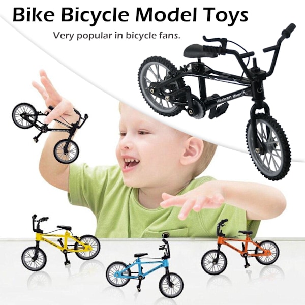 Tech Deck Finger Bicycle Bike Toys Kids Children Boys Wheel BMX black one-size