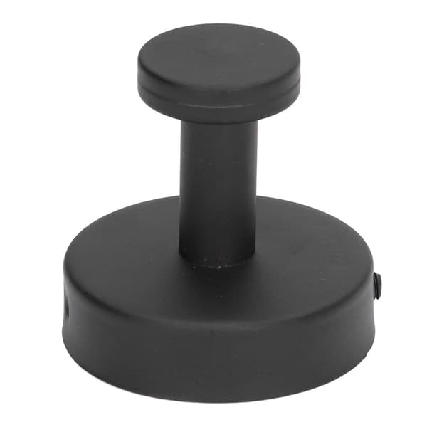 Enkel kleskrok i rustfritt stål 304, sort, for veggmontering KLB