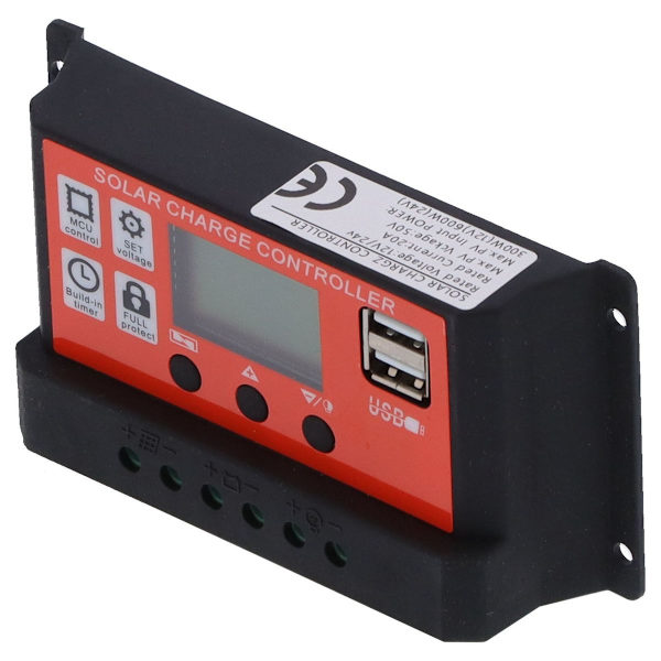 20A 12V 24V PWM aurinkokontrolleri älykäs LCD-lataus KLB